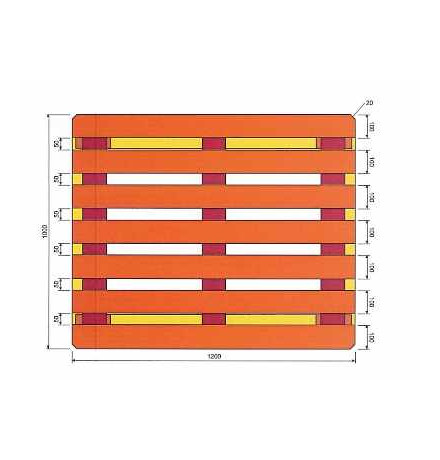 Palette VMF (1000x1200mm) neuve et traitée NIMP15