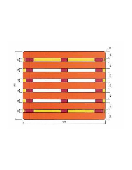 Palette VMF (1000x1200mm) neuve et traitée NIMP15