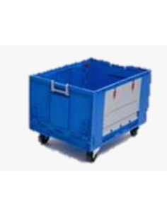 Bac pliable sur roulettes 800x600x590 mm