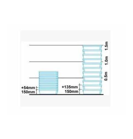 Bac plein gerbable emboitable 600x400x150 mm