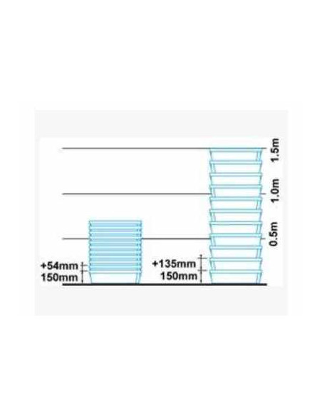 Bac gerbable emboitable 600x400x150 mm