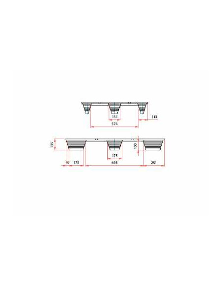 Palettes en bois moulé 800x1200mm, emboitables