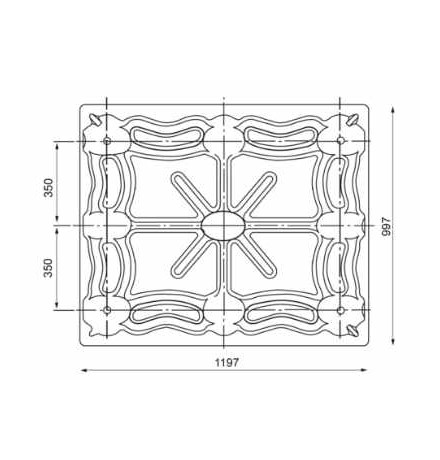 Palettes en bois moulé 1000x1200mm, emboitables
