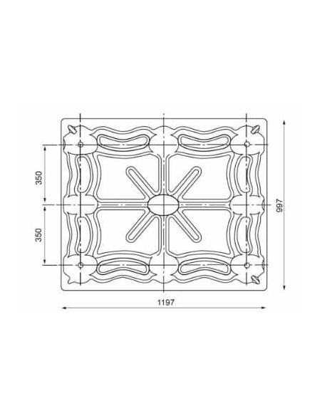 Palettes en bois moulé 1000x1200mm, emboitables