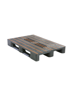 Palette Plastique antidérapante 3 semelles - 1200 x 800 mm