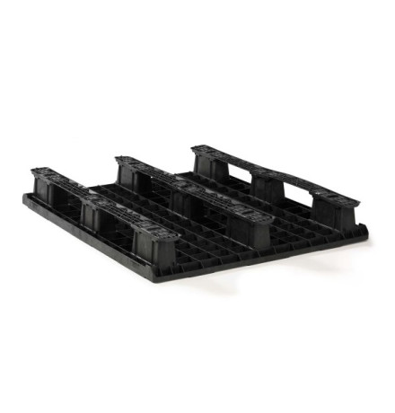 Palette Plastique légère 3 semelles clipsables - 1200 x 1000 mm