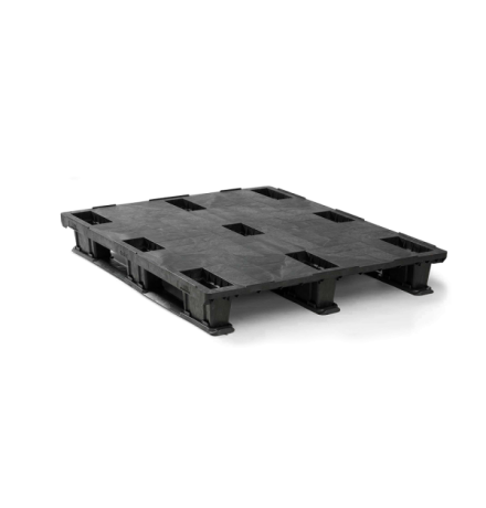 Palette Plastique légère 3 semelles clipsables - 1200 x 1000 mm