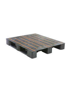 Palette Plastique antidérapante 3 semelles - 1200 x 1000 mm