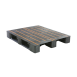 Palette Plastique antidérapante 3 semelles - 1200 x 1000 mm