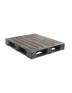 Palette Plastique antidérapante 5 semelles - 1200 x 1000 mm