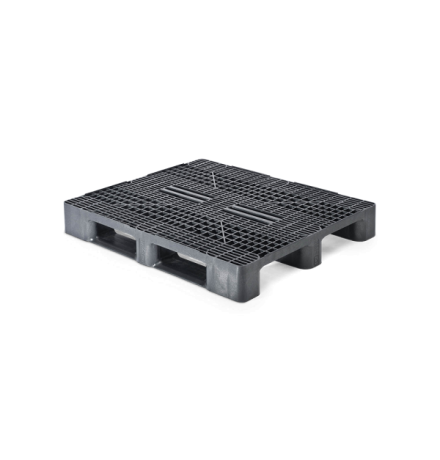 Palette Plastique lourde 3 semelles - 1200 x 1000 mm