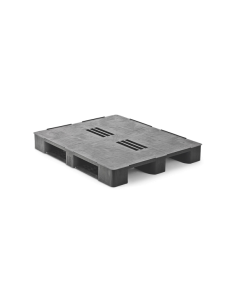 Palette Plastique lourde 3 semelles - 1200 x 1000 mm