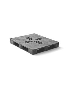 Palette plastique lourde 6 semelles - 1200 x 1000 mm