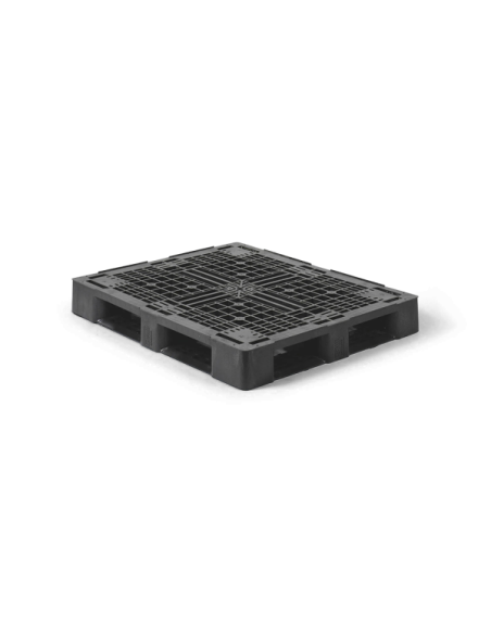 Palette plastique lourde 6 semelles - 1200 x 1000 mm