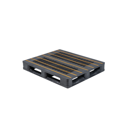 Palette Plastique antidérapante lourde - 1200 x 1000 mm