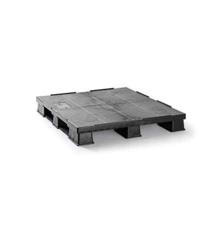 Palette Plastique lourde 3 semelles - 1200 x 1000 mm