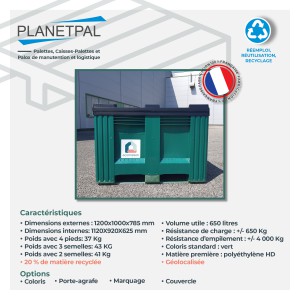 CAISSE-PALETTE PLASTIQUE ECOMAISON