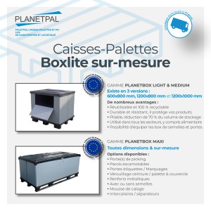 CAISSES-PALETTES BOXLITE SUR-MESURE