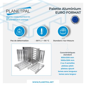 PALETTES ALUMINIUM EURO FORMAT